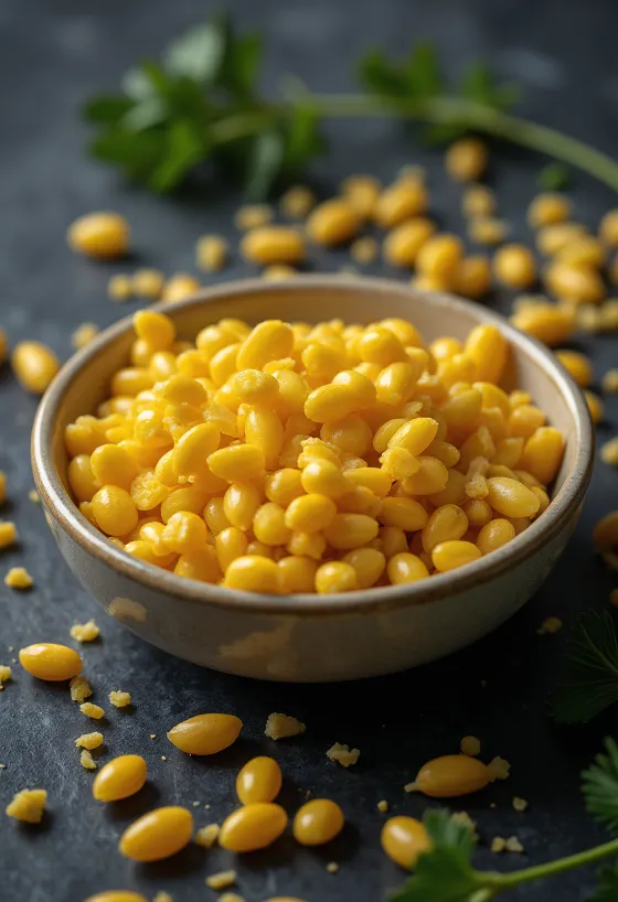 Зерна проса обыкновенного (пшена) с естественной текстурой