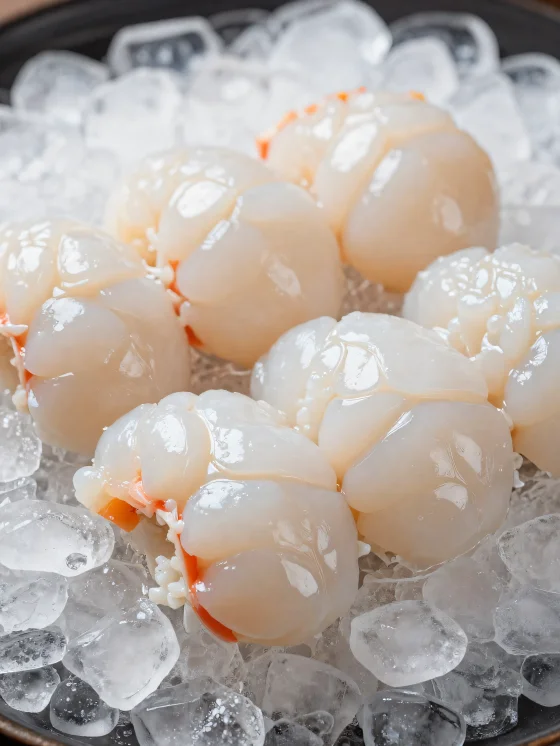 Свежий омар на рустикальной деревянной доске с лимоном и специями