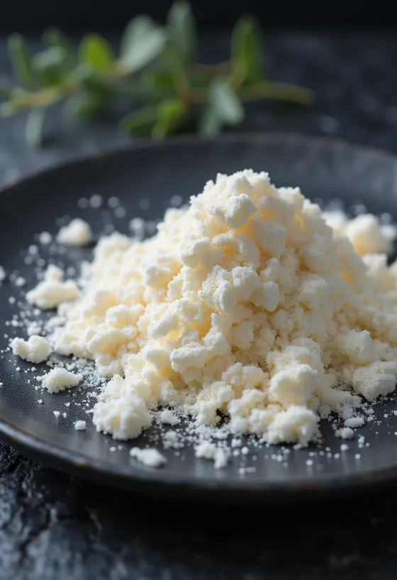 Порошок каррагинана в банке и ложке