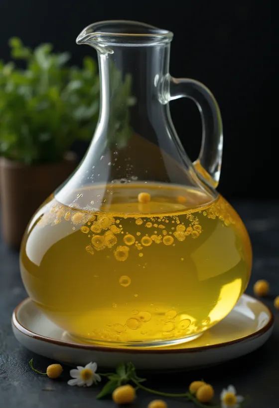 Золотистое кукурузное масло в миске с зернами кукурузы