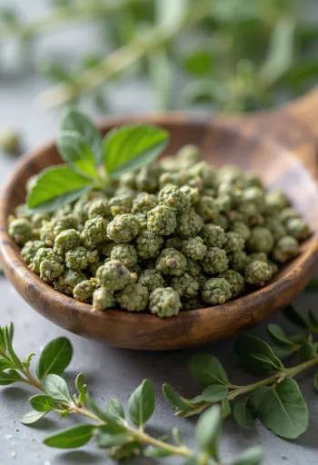 Молотый и сушеный майоран на кухне