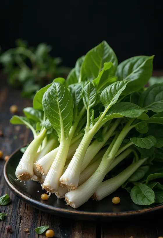 Свежие ростки подсолнечника на тарелке