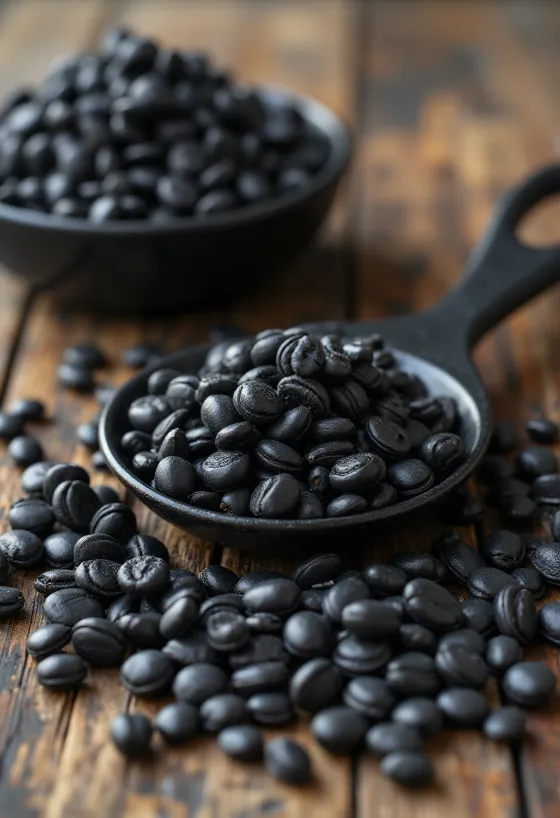 Черные семечки подсолнечника неочищенные