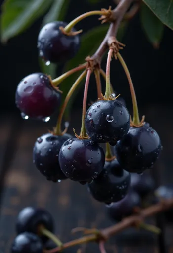 Ягоды рябины красного цвета крупным планом