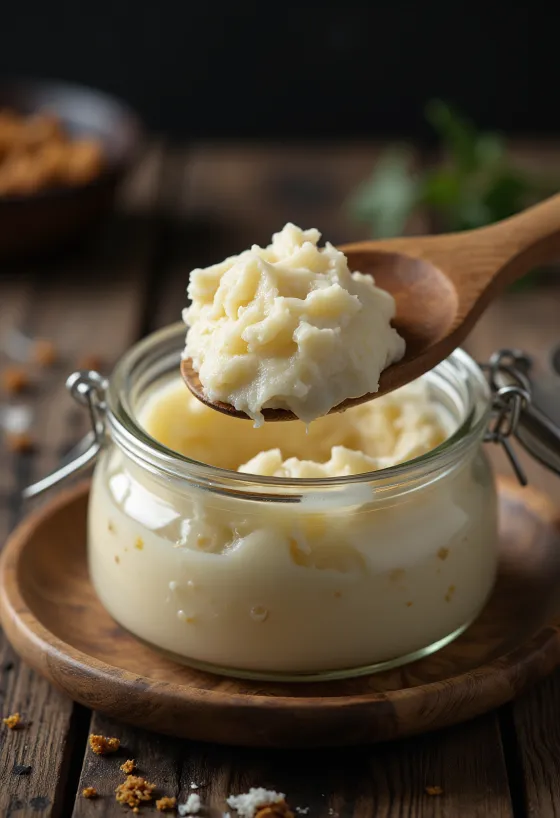 Кусочки сырого утиного жира в миске перед вытапливанием