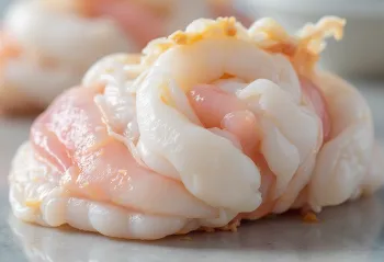 Свежий краб на деревянной доске с лимоном, чесноком и специями