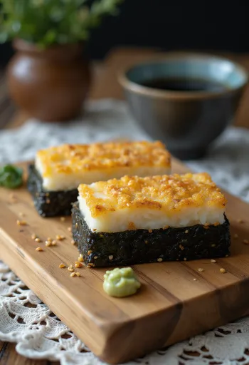 Осидзуси с тофу, кунжутом и свежими овощами