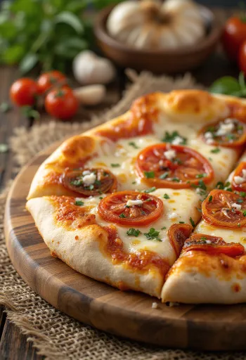 Pizza ai Pomodori Secchi с вялеными томатами и сыром