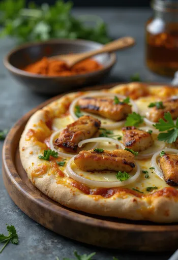 Pizza Ghanaian Style при подаче