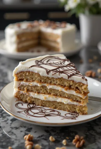 Торт "Эстерхази" при подаче