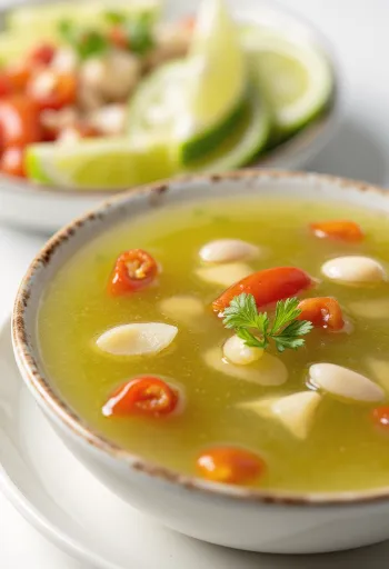 Кисло-сладкий соус чили с лаймом при подаче