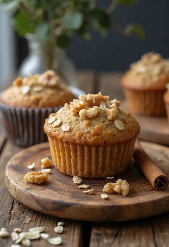 Свежеиспеченный веганский капкейк с корицей