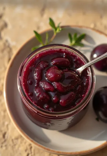 Кисло-сладкий сливовый соус при подаче к мясу на гриле