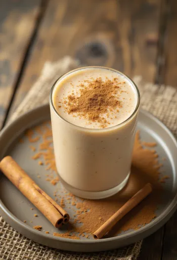 Светлый банановый смузи с имбирем