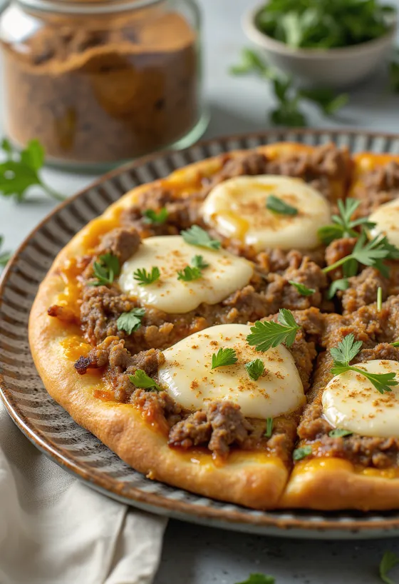 Pizza Maroccaine при подаче