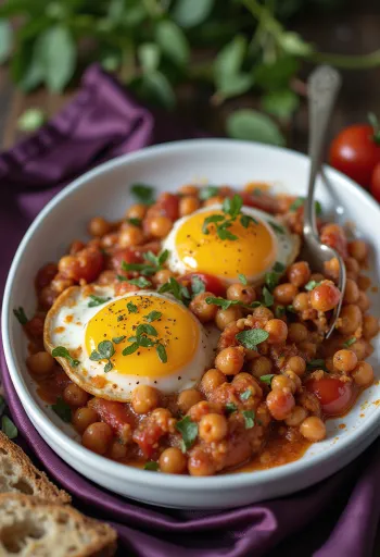 Веганская запеканка из баклажанов с нутом при подаче