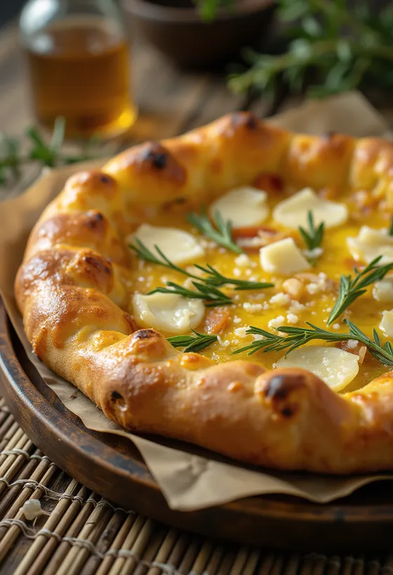 Pizza al Rosmarino с розмарином и пармезаном