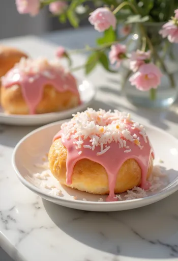 Скулеброд с цветной глазурью и кокосом, вкусная выпечка