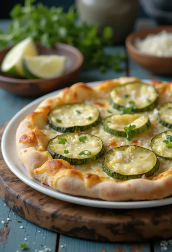 Pizza al Zucchini с цукини и сырами