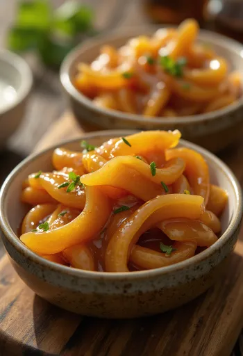 Карамелизованный имбирный соус при подаче