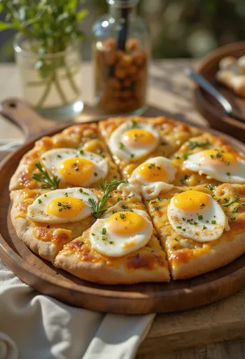 Пицца Сабих при подаче