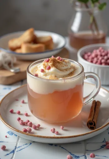 Сидр с розовым перцем в бокале