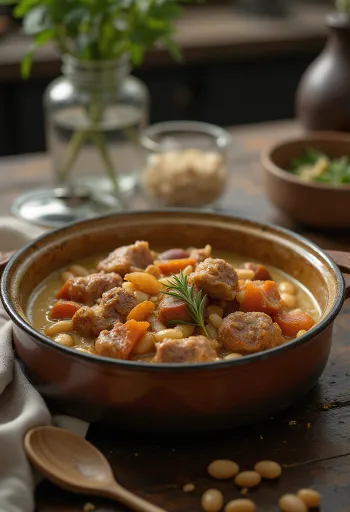 Каллос со свиными ножками, богатый испанский мясной суп с копченой колбасой