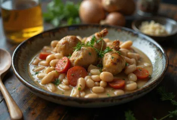 Каллос со свиными ножками, богатый испанский мясной суп с копченой колбасой