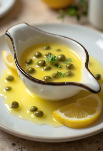 Сливочный соус с каперсами и лимоном
