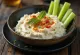 Тирокафтери с фетой и сливочным сыром, богатый крем из сыра фета, поданный с питой и овощами