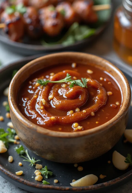 Дымный медовый соус барбекю с копченой паприкой