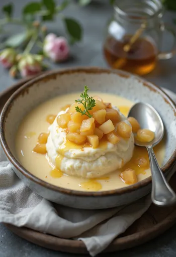 Панна-котта с рикоттой в стакане