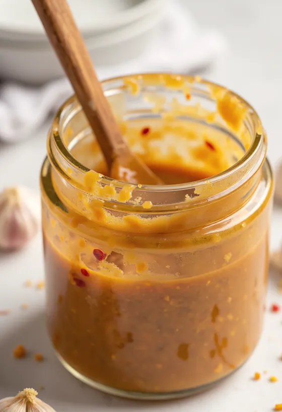 Маринад BBQ с арахисовой пастой и чили при подаче