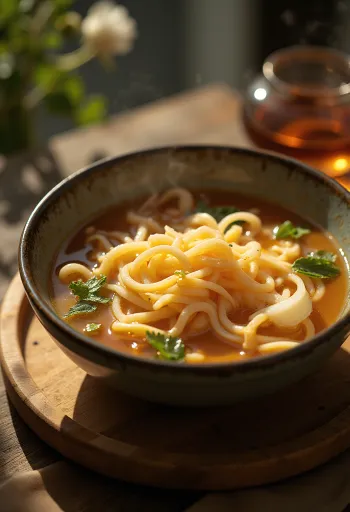 Кисло-острый соус, поданный с рисом