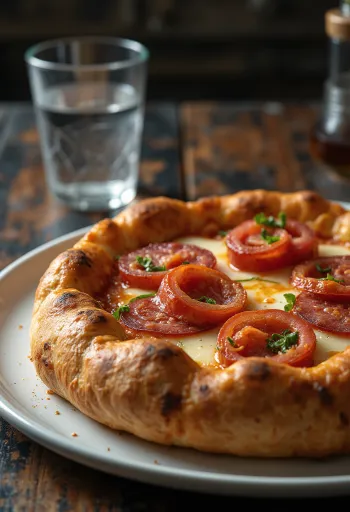 Пицца Дьявола с сырным бортиком и острой салями