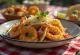 Тако с морепродуктами и соусом сальса роха