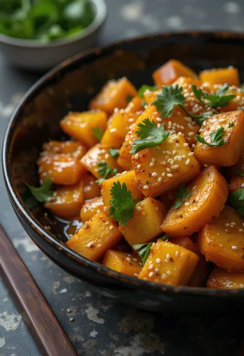 Вок с тыквой и тофу карри