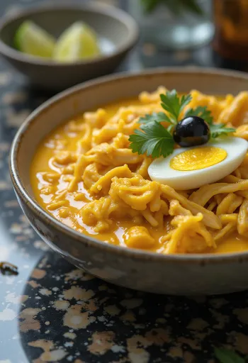 Безглютеновое Ахи де Галлина, поданное с арахисом и желтым чили