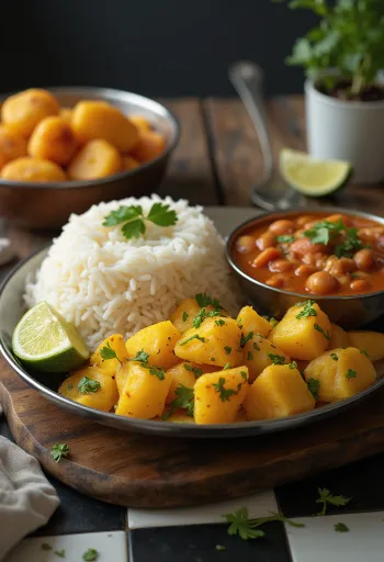 Тали в стиле Химашали Дхам, украшенная богатыми специями и свежим кориандром