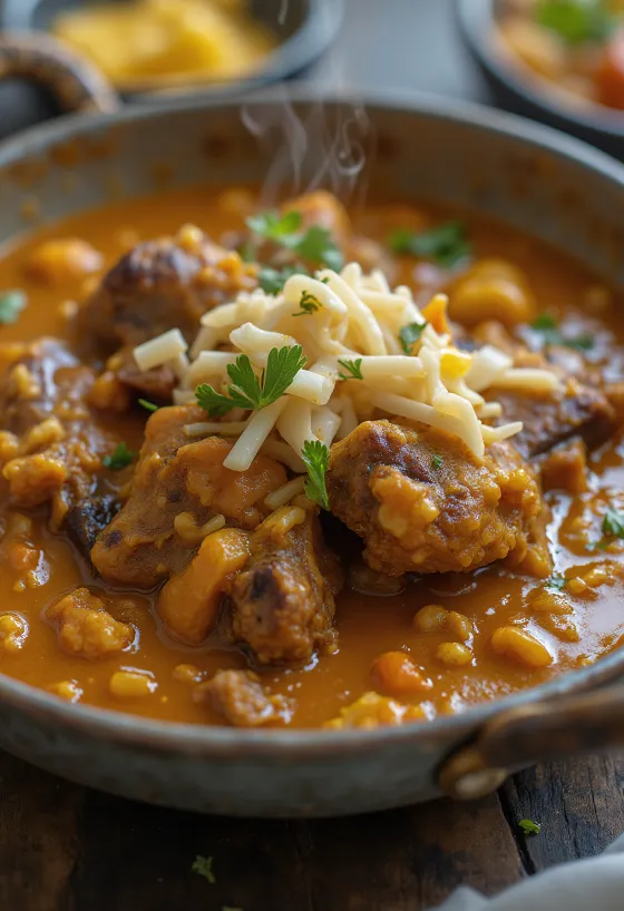 Карри из козлятины, поданное с рисом