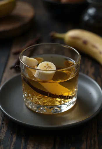 Банановый ликер в бутылке