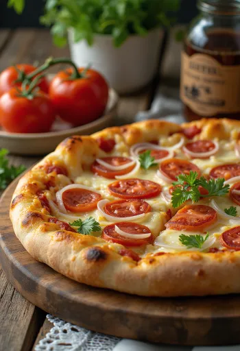 Пицца в костариканском стиле с чоризо костаррисенсе и местными сырами