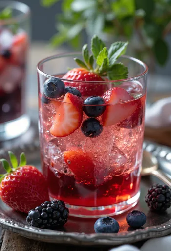 Свежеподанный ягодный сидр