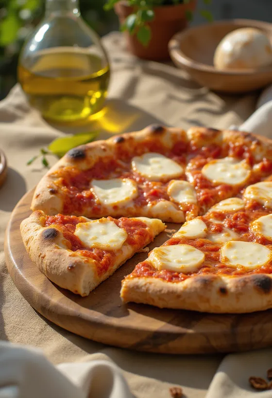 Классическая пицца Маргарита с сырным бортом