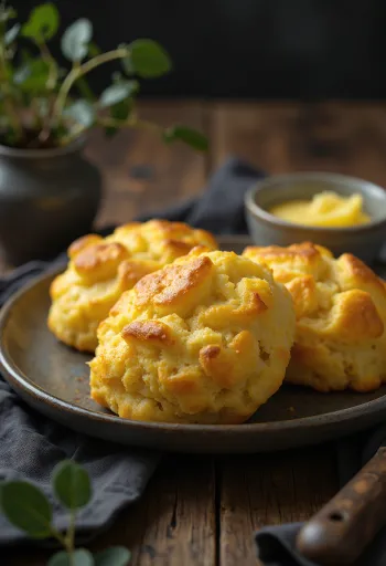 Кукурузная погача крупным планом