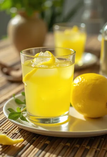 Лимонный ликер в бутылке