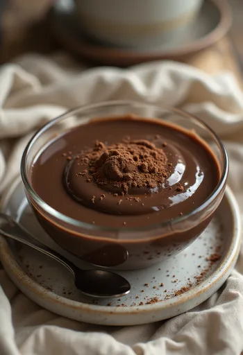 Шоколадный пудинг в стакане