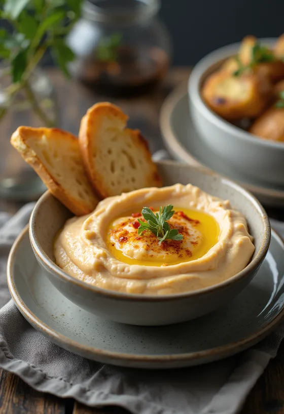 Баклажанная икра с печеным перцем при подаче