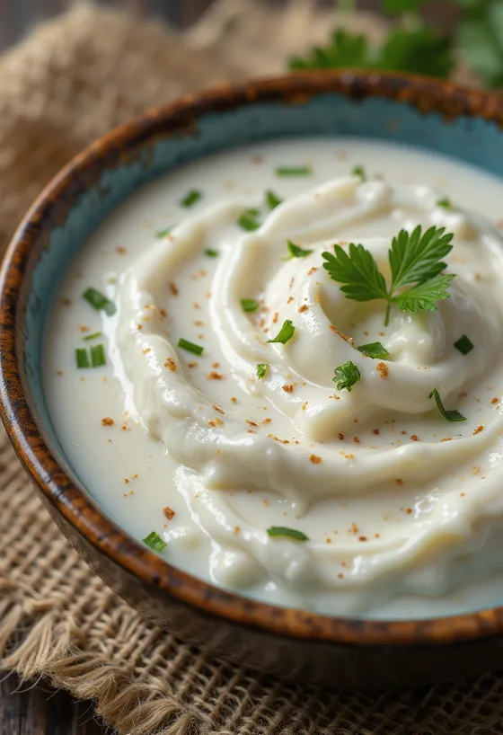 Сметанный соус с укропом