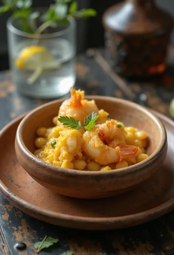 Акараже с ватапой, хрустящее бразильское блюдо с кокосовым соусом